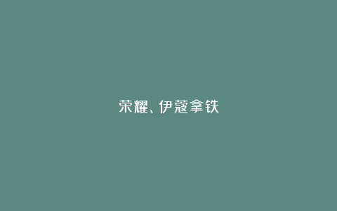 荣耀、伊蔻拿铁