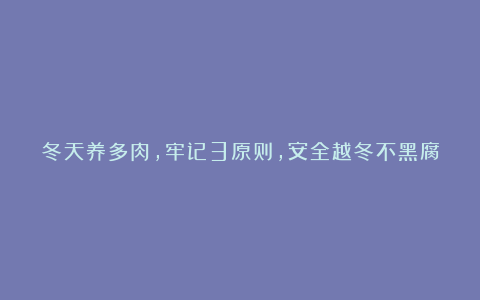 冬天养多肉，牢记3原则，安全越冬不黑腐，肥嘟嘟又矮壮