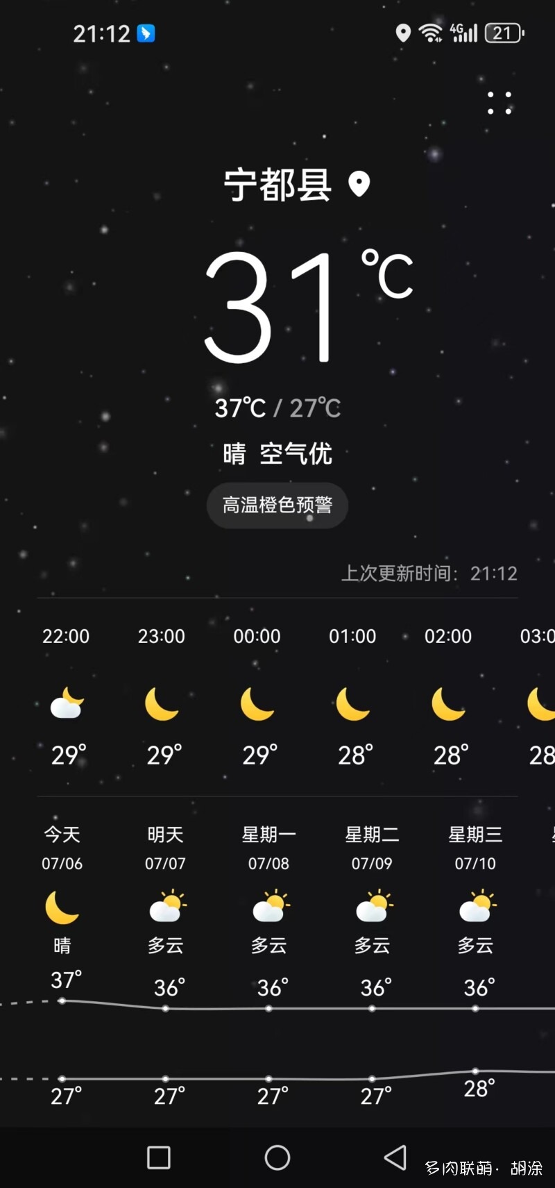 夏天热喝点水