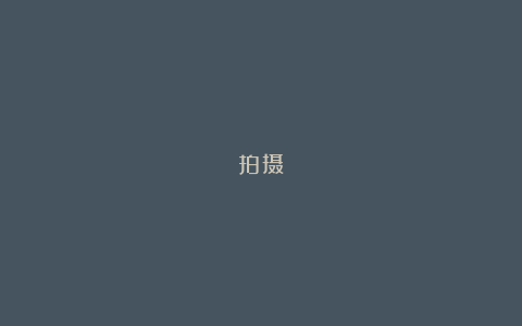 拍摄