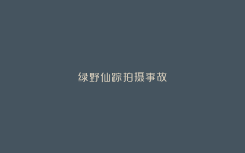 绿野仙踪拍摄事故